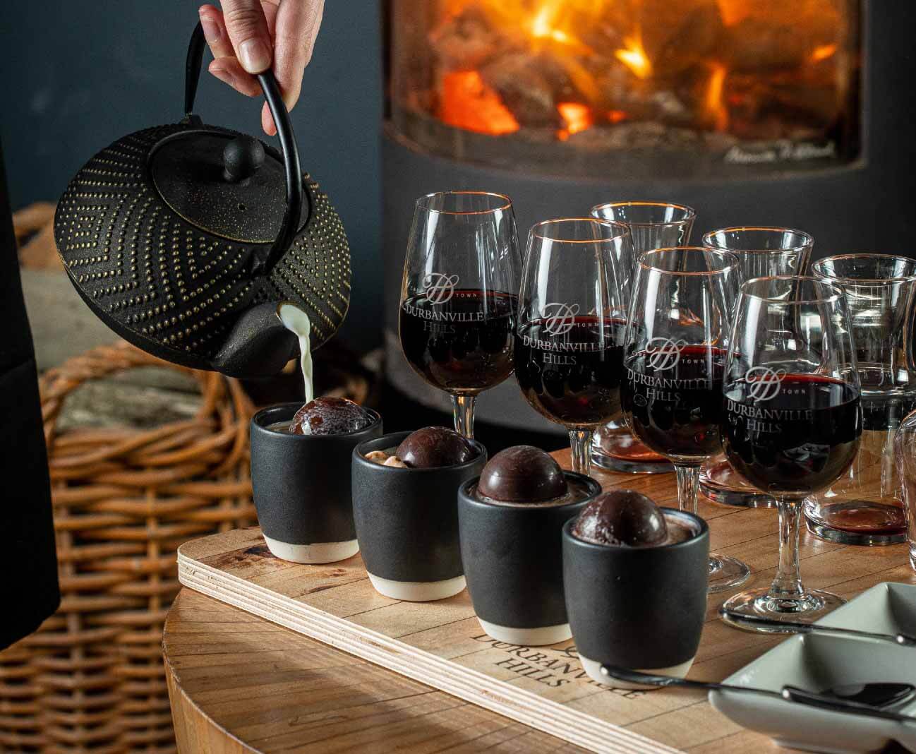Hot chocolate and wine tasting at Durbanville Hills