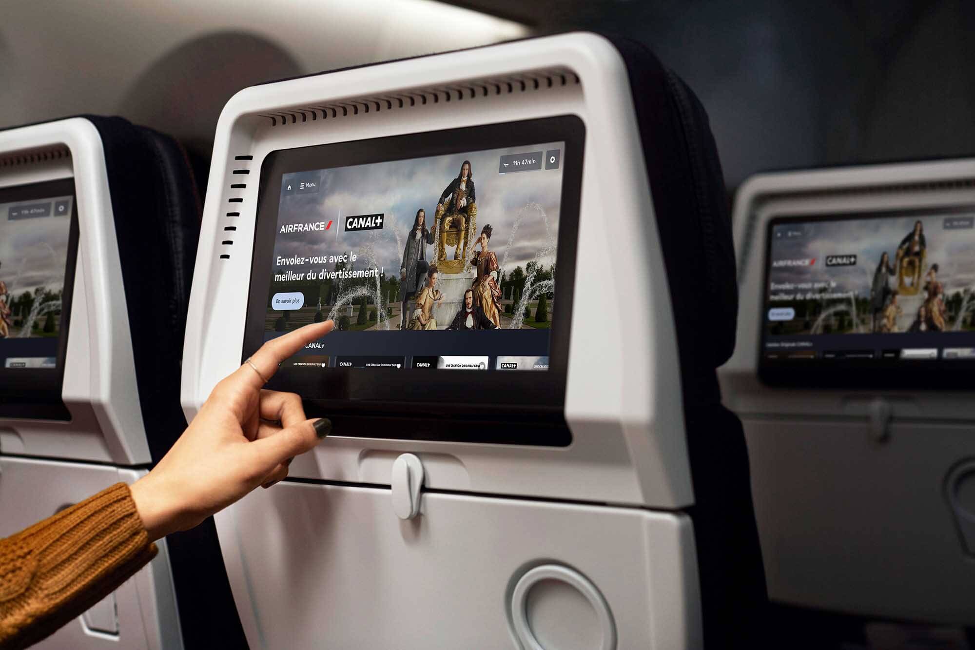 Air France is launching CANAL+ on board its long-haul flights