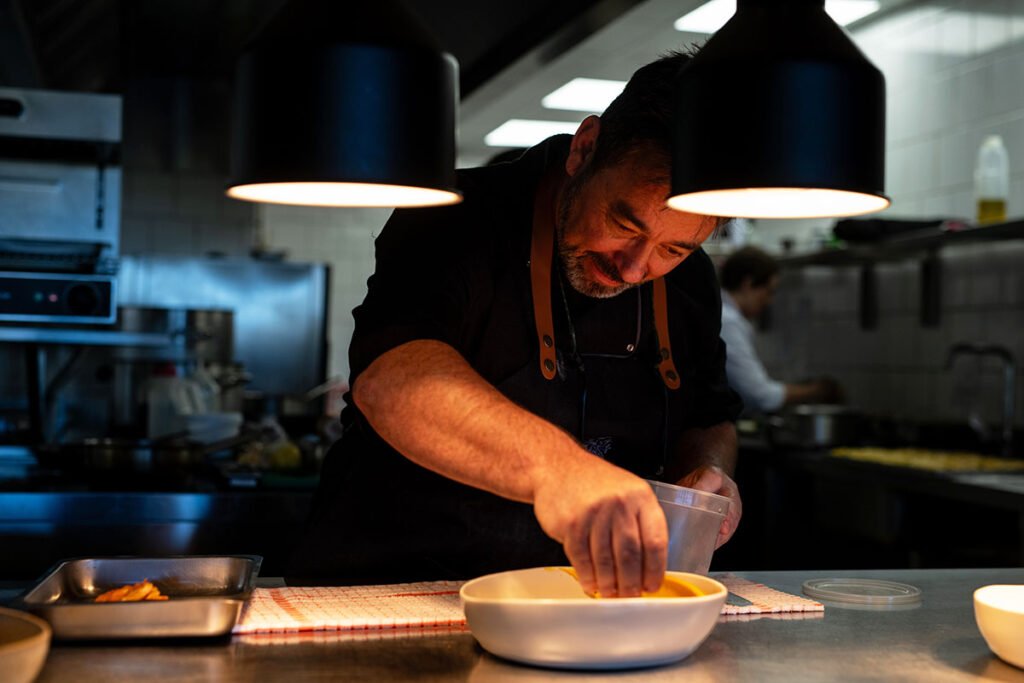 Brookdale Estate Bistro Chef Gary Coetzee on the pass
