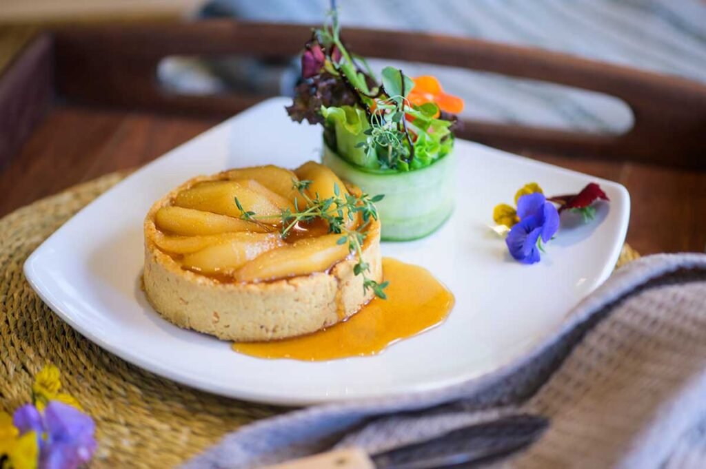 The Fig Tree Restaurant at Simbithi Country Club BRIE & CARAMELISED PEAR TART recipe