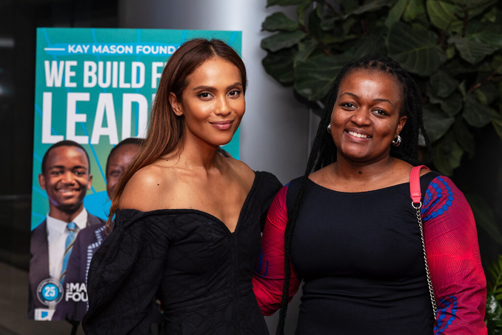 KMF Patron Lesley-Ann Brandy with Chairperson Sethu Pama